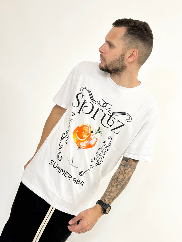 T-shirt A.D spritz bianca