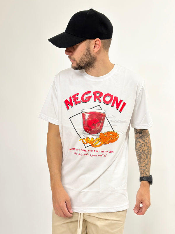 T-shirt A.D negroni bianca