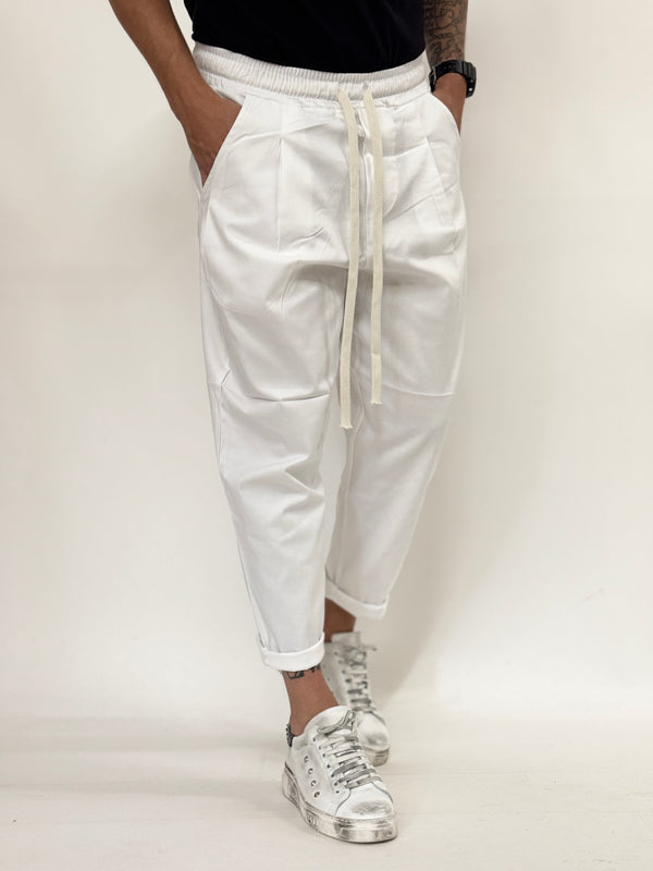 Pantalone PANAMA japan COTONE bianco