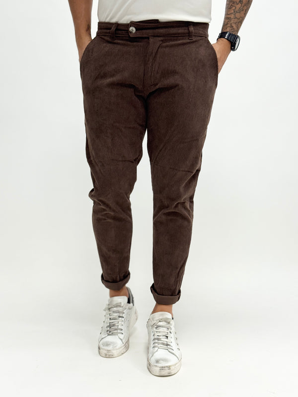 Pantalone TOKYO elegant velluto moro