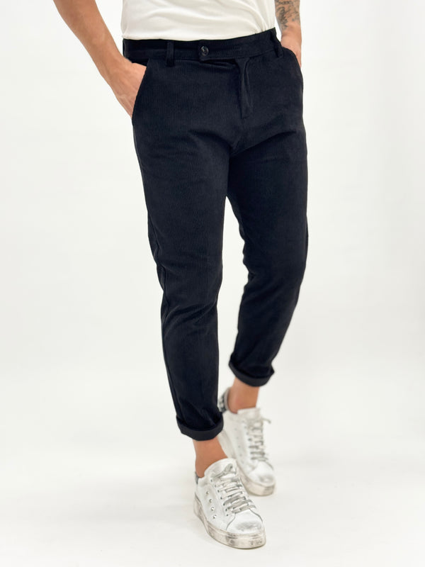 Pantalone TOKYO elegant velluto nero