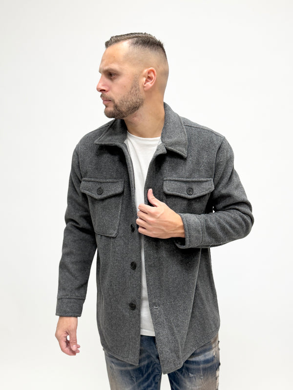 Giacca/Camicia lanetta grigia