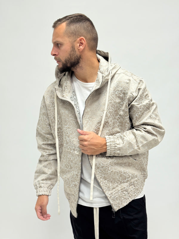 Felpa oversize rasata beige