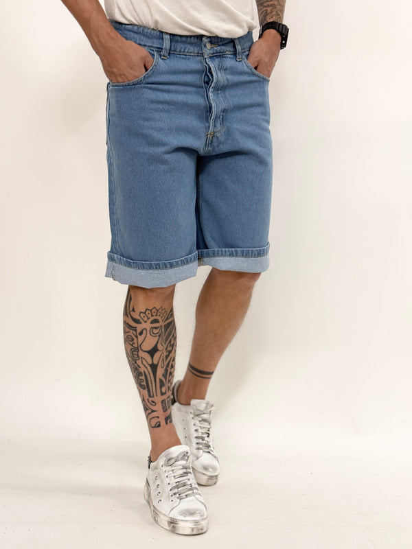 Bermuda A.D di jeans pulito intermedio