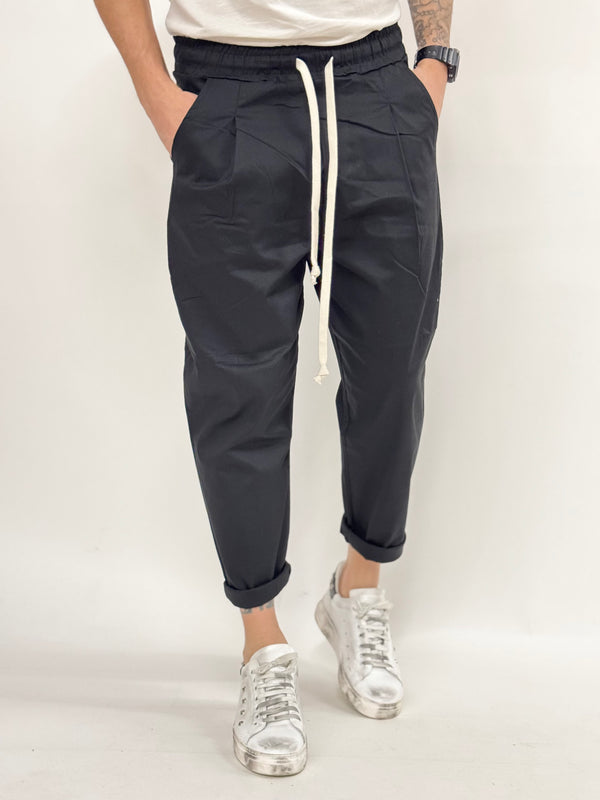 Pantalone MIAMI japan cotone nero