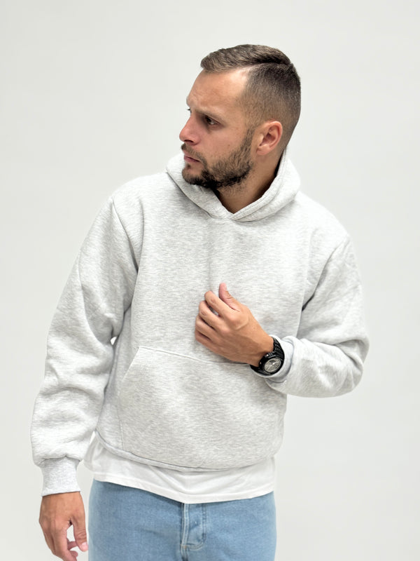 Felpa AD boxy fit grigia