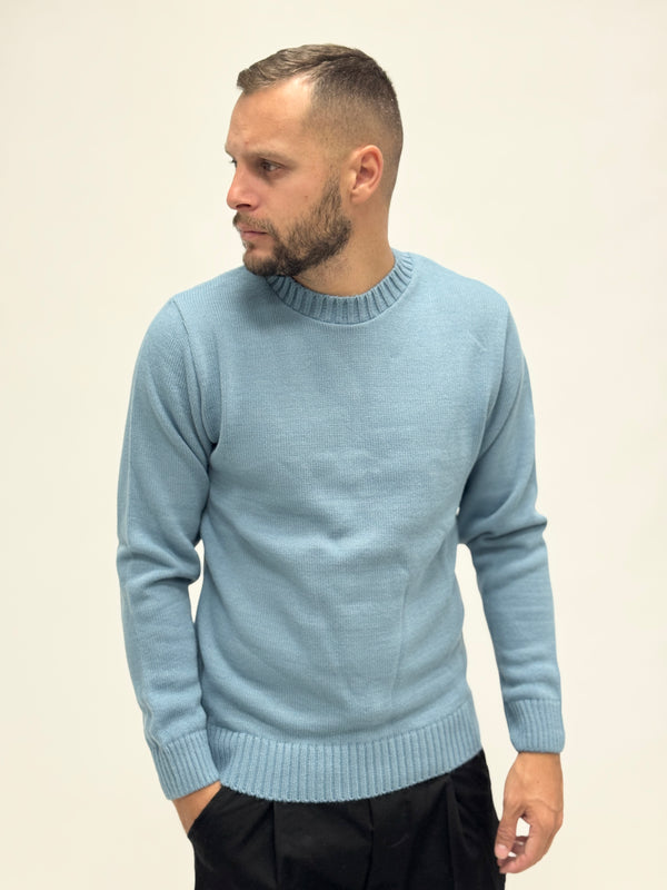 Maglione AD basico azzurro