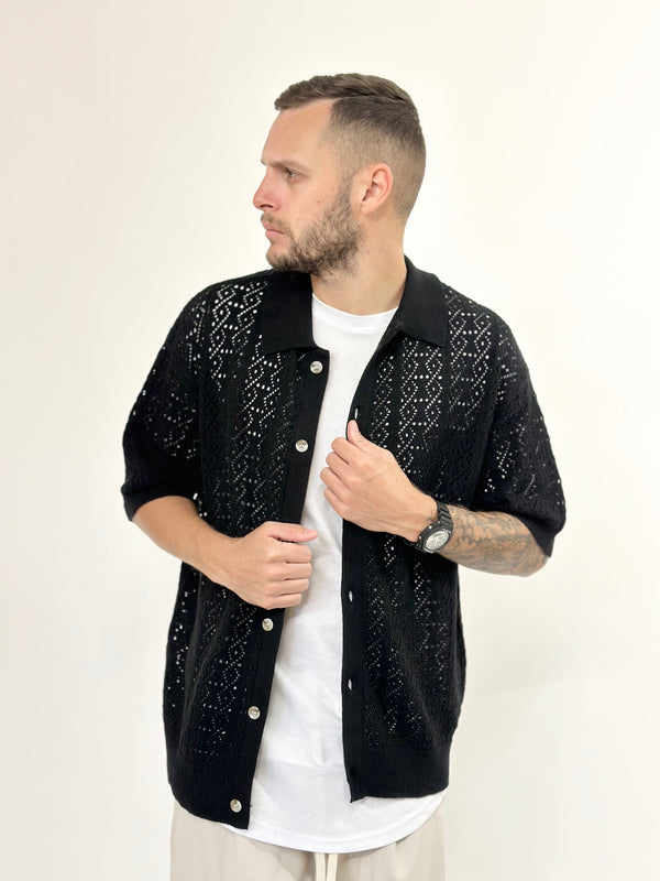 Cardigan J.W traforato manica corta