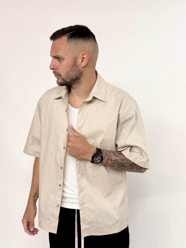 Camicia A.D over pulita beige