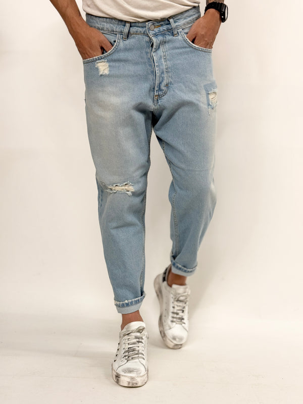 Jeans J.W algeria over JAPAN cropped sabbiato rotture