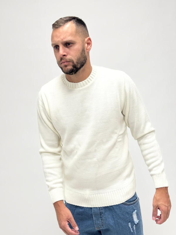 Maglione AD basico bianco