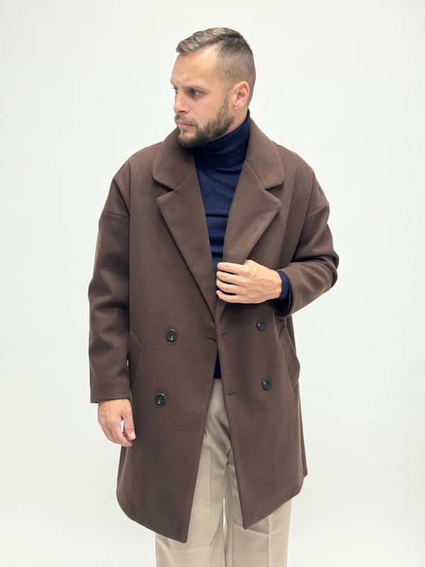 Cappotto AD oversize moro