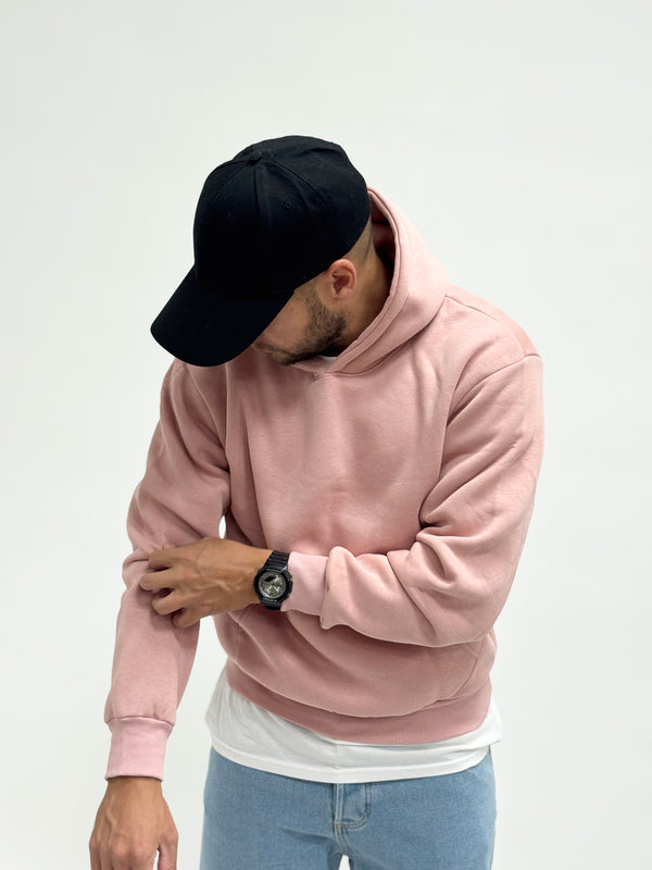 Felpa AD boxy fit rosa antico
