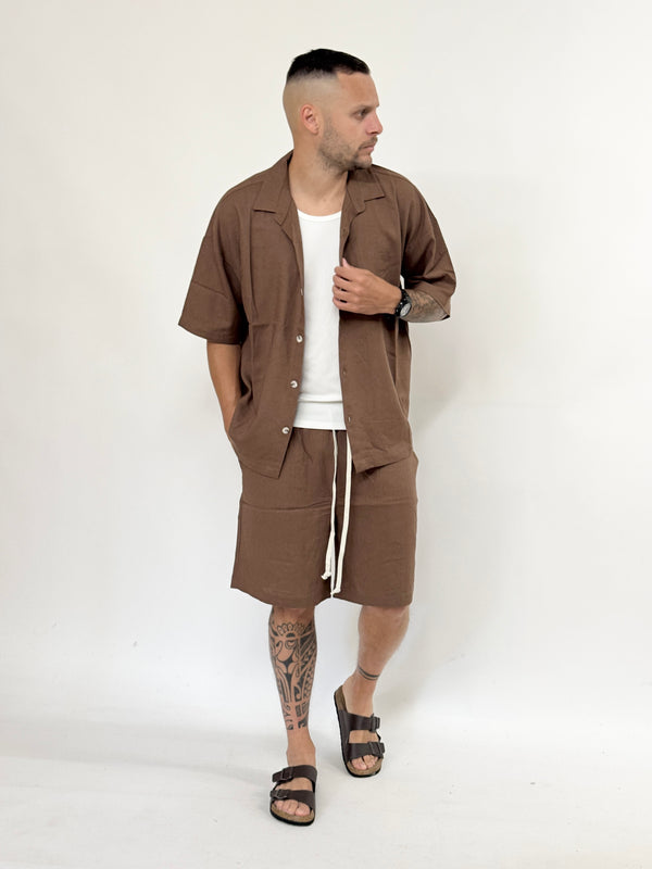 Coordinato MAIORCA in lino moro
