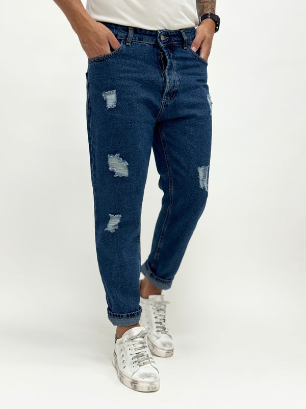 Jeans carrot fit scuro maio-4