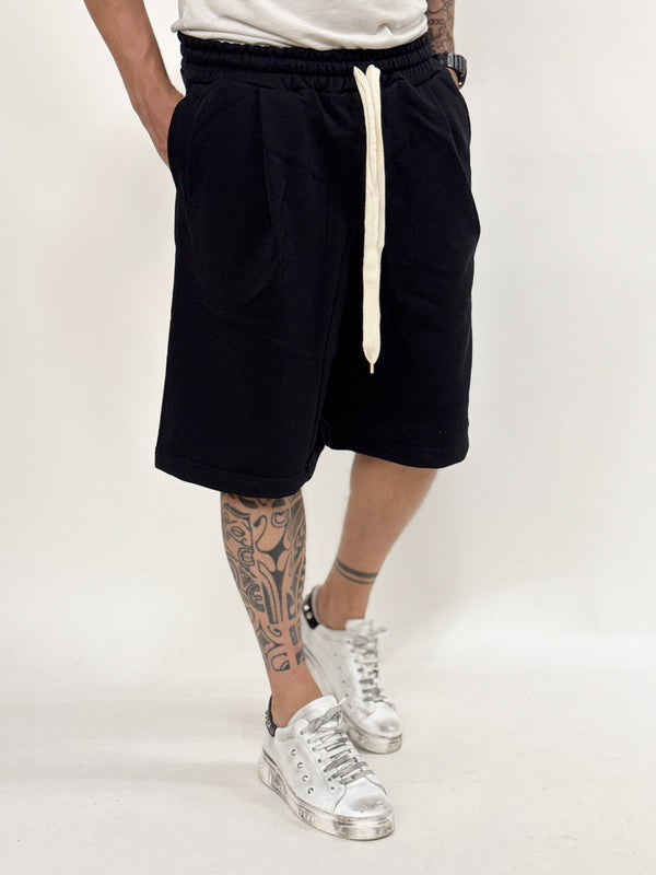 Bermuda A.D di tuta oversize nero