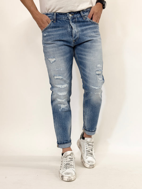 Jeans 2N2T slim destroyed sarcito