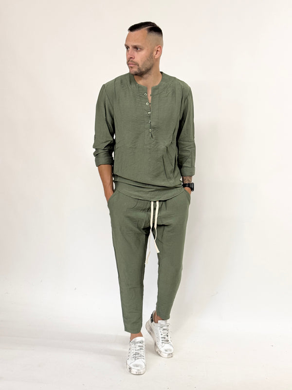 Coordinato KENIA regular viscosa verde