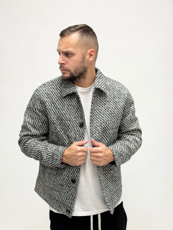 Giubbotto pied de poule crop