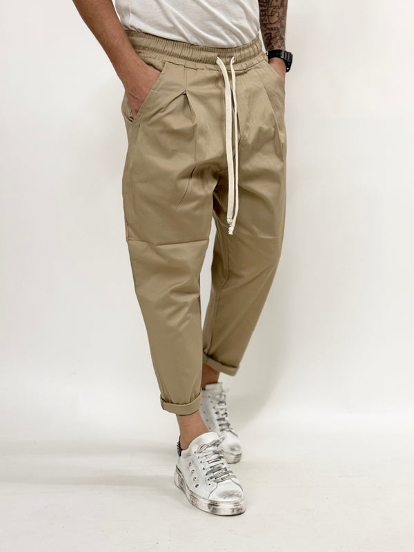 Pantalone MIAMI japan cotone beige