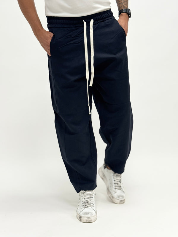 Pantalone LISBONA fondo ampio cuciture blu