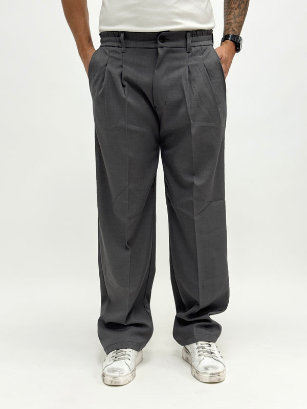 Pantalone MONTE CARLO sartoriale fondo ampio grigio