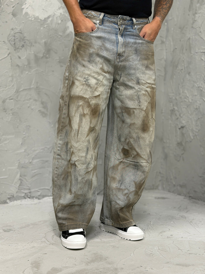 Jeans JW ballon fit sabbiato sporco