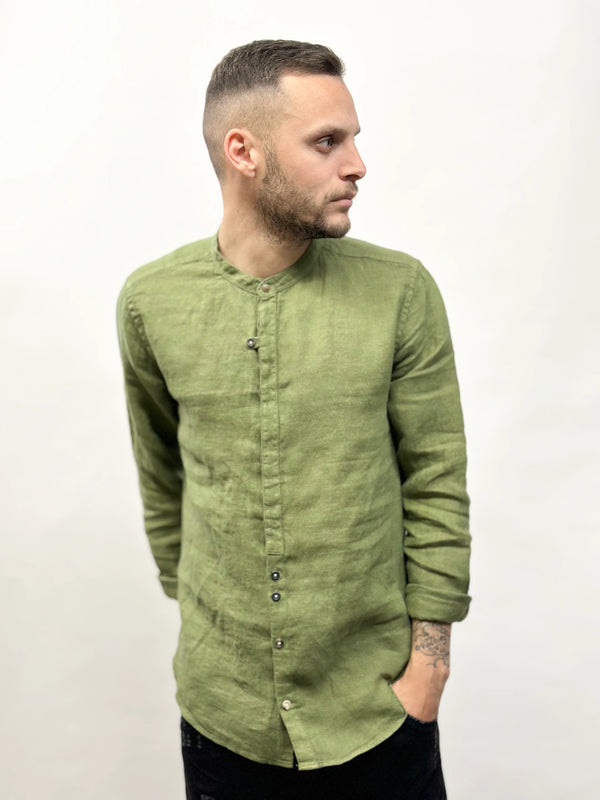 Camicia berna in lino deserto