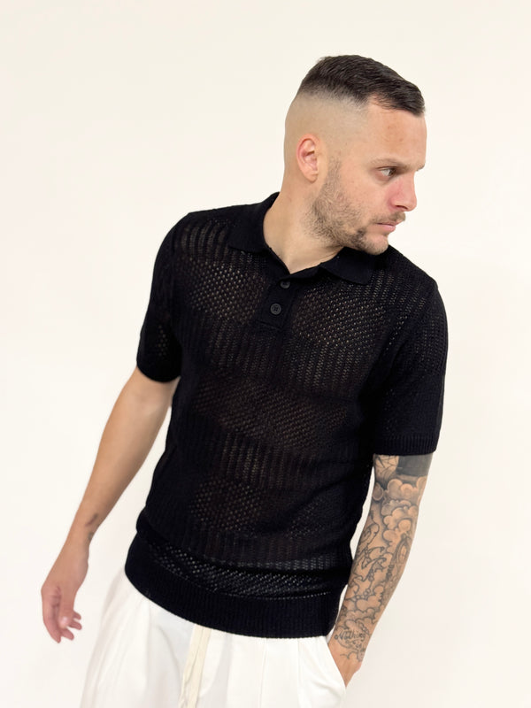 Polo J.W in maglia nera