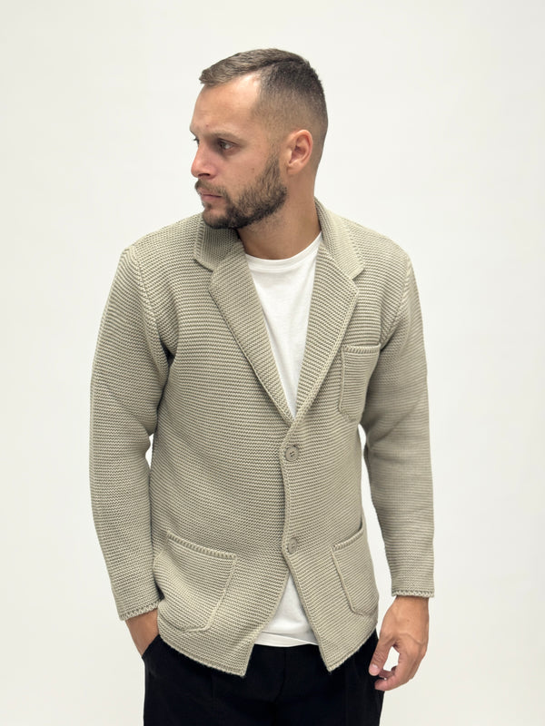 Cardigan AD a giacca fango