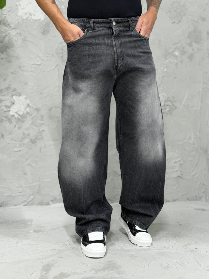 Jeans JW ballon fit wash grigio