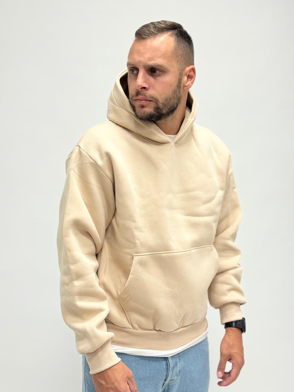 Felpa AD boxy fit beige