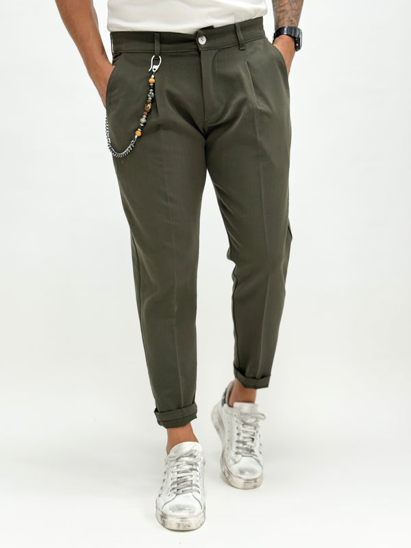 Pantalone MILANO sartoriale verde