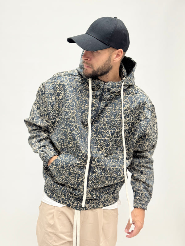 Felpa oversize rasata blu