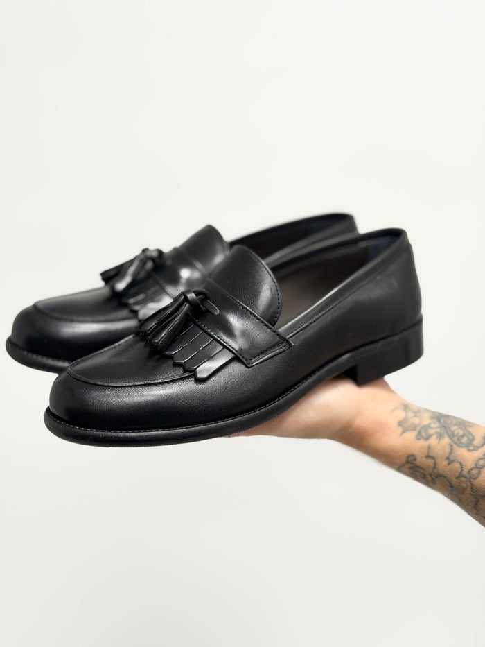Mocassino Malkutha con nappine nero