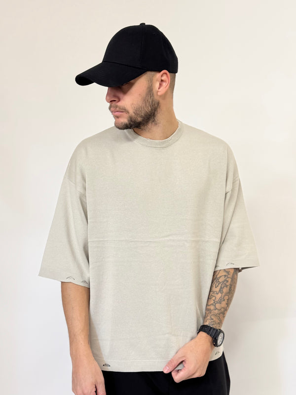 T-shirt J.W in filo over rotture