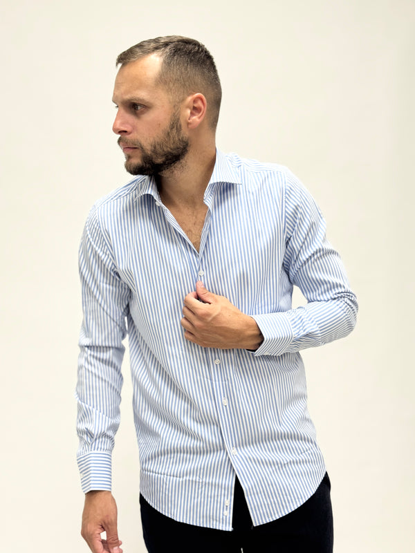 Camicia bacchetta piccola celeste